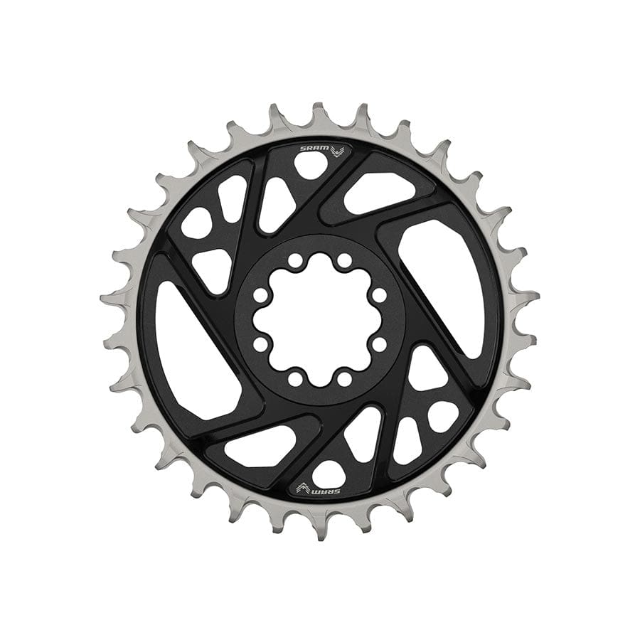 SRAM Eagle T-Type DM X0 X 3mm Offset, Chainring, Teeth: 30, Speed: 12, BCD: Direct Mount, Aluminum, Black Chainrings