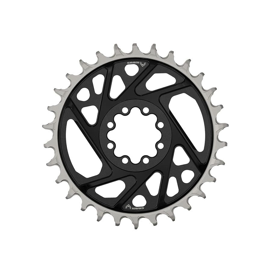 SRAM Eagle T-Type DM X0 X 3mm Offset, Chainring, Teeth: 32, Speed: 12, BCD: Direct Mount, Aluminum, Black Chainrings