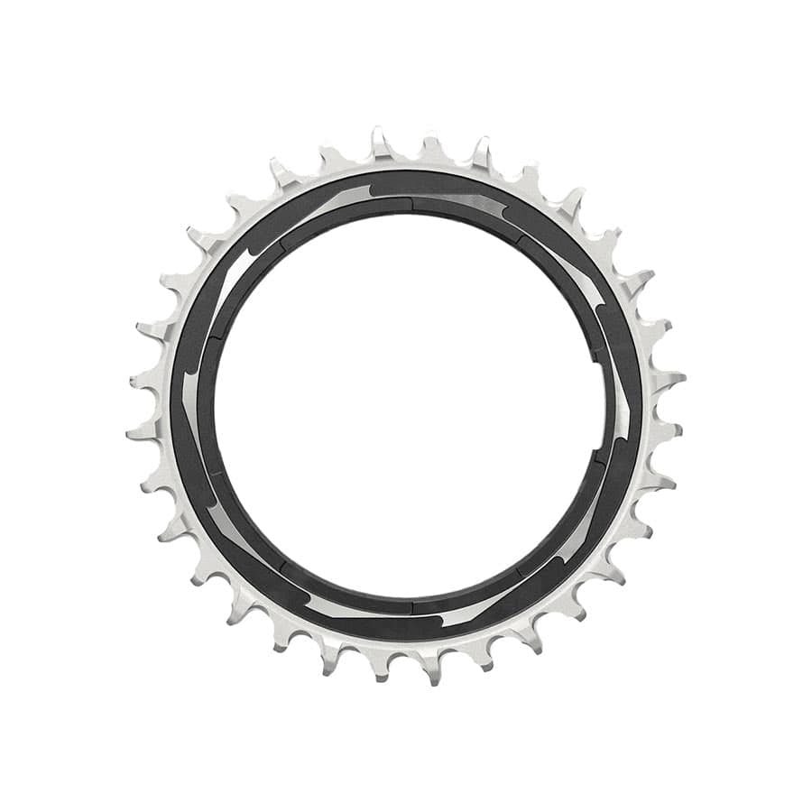 SRAM Eagle T-Type Thread Mount 0mm Offset, Chainring, Teeth: 32, Speed: 12, BCD: Thread Mount, Aluminum, Black Chainrings