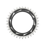 SRAM Eagle T-Type Thread Mount 0mm Offset, Chainring, Teeth: 34, Speed: 12, BCD: Thread Mount, Aluminum, Black Chainrings