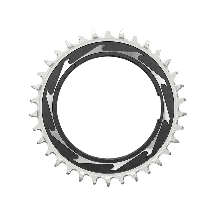 SRAM Eagle T-Type Thread Mount 0mm Offset, Chainring, Teeth: 34, Speed: 12, BCD: Thread Mount, Aluminum, Black Chainrings