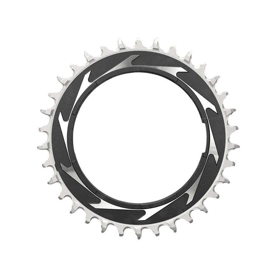 SRAM Eagle T-Type Thread Mount 3mm Offset, Chainring, Teeth: 34, Speed: 12, BCD: Thread Mount, Aluminum, Black Chainrings