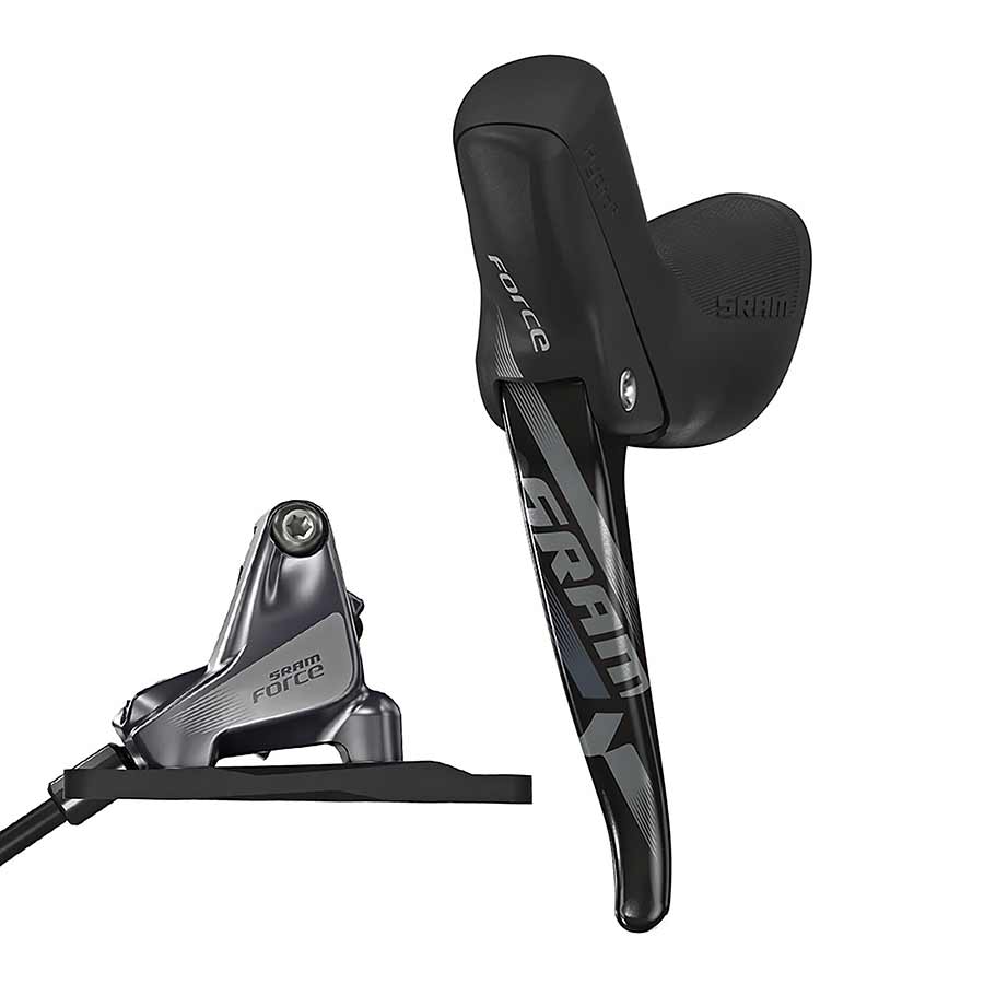 SRAM Force CX1 Shifter Left, Hydraulic road disc brake, Flat Mount Caliper, Front 1 HRD, Road Hydraulic Disc Brake, Front, Flat mount, Dropper Remote, Black Parts - Brake Sets - Road