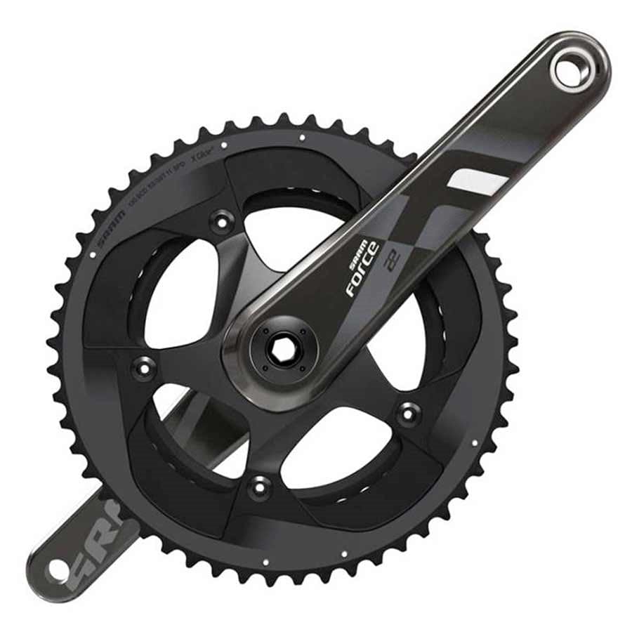 SRAM Force22 22, Crankset, 11sp, 175mm, 34/50, BCD: 110, GXP, CL: 44.5mm, Black, 808g Road / Track Cranksets