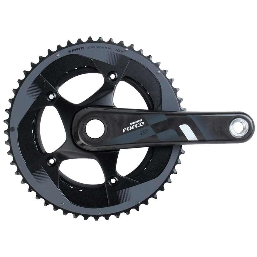 SRAM Force22 22, Crankset, Speed: 11, Spindle: 24/22mm, BCD: 130, 39/53, GXP, 165mm, Carbon, Road Road / Track Cranksets