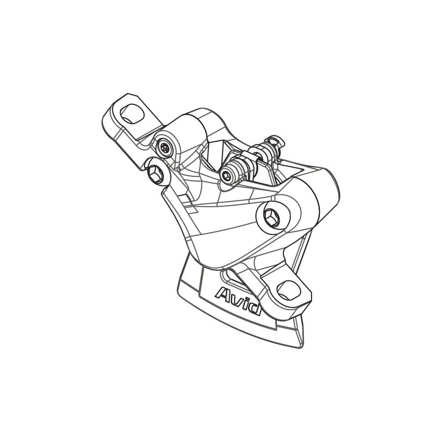 SRAM Level TL Caliper Assembly SRAM, Level TL Caliper Assembly, 11.5018.008.028 Disc Brake Parts and Accessories