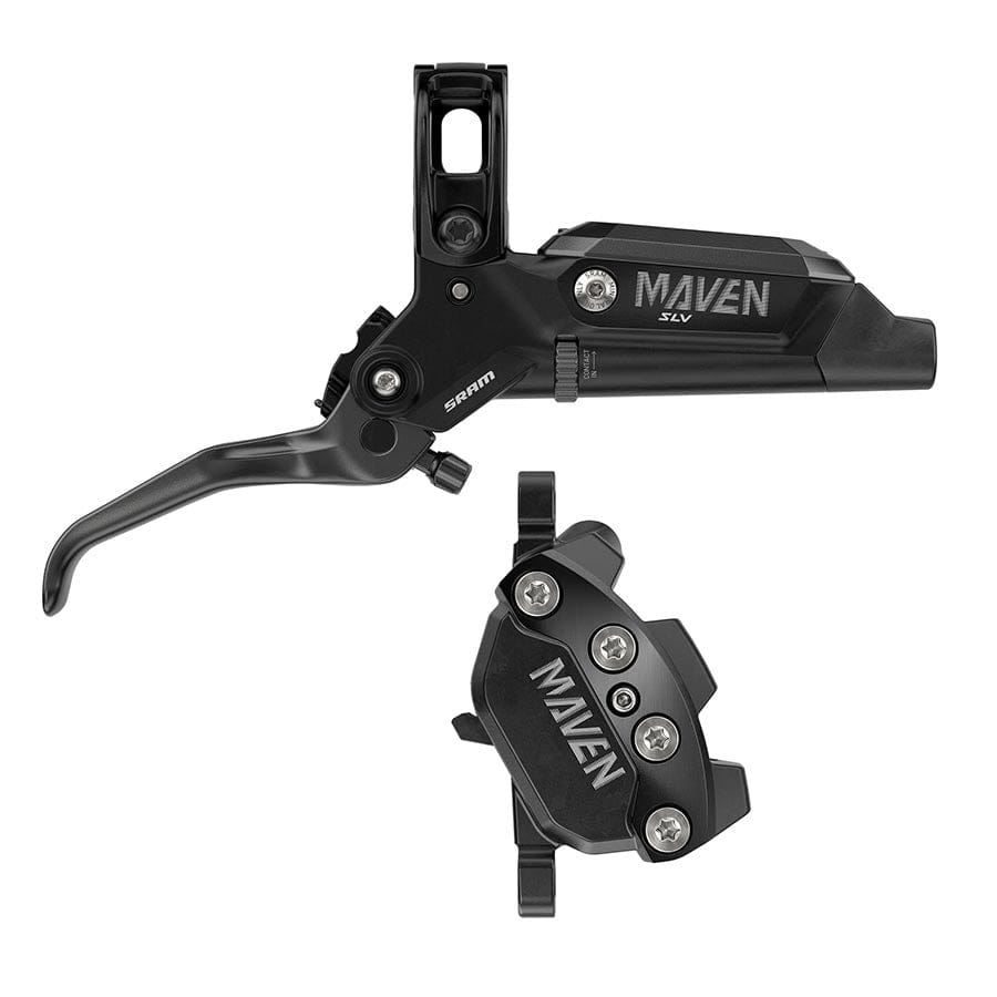 SRAM Maven Silver Brake Set Black / Front MTB Hydraulic Disc Brakes