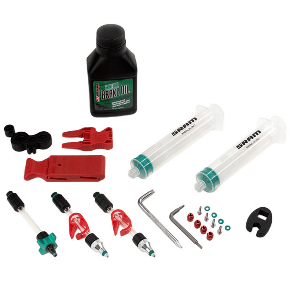 SRAM Mineral Oil Bleed Kit V2 with Oil Accessories - Maintenance - Bleed Kits