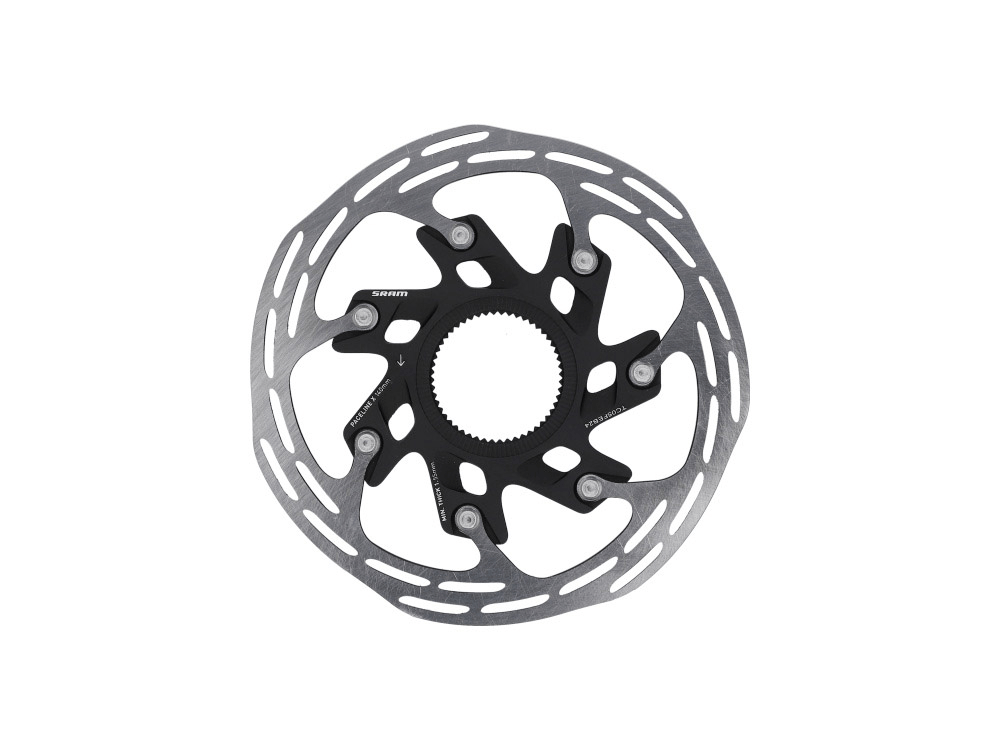 SRAM Paceline X Disc Brake Rotor - 140mm, Center Lock, Silver/Black Parts - Brake Rotors - Center Lock