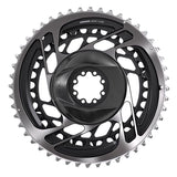 SRAM RED AXS 2x 3/46, Speed: 12, BCD: Direct Mount, Pair, Aluminum, Grey Chainrings