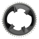 SRAM Rival D1 2x 107mm 48, Speed: 12, BCD: 107mm, Bolts: 4, Aluminum, Black Chainrings