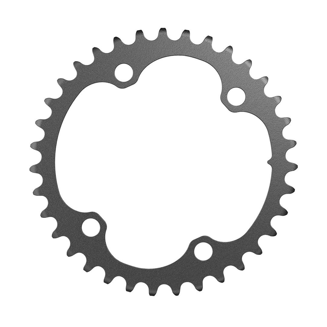 SRAM, Rival D1 2x 107mm, Chainring, Teeth: 35, Speed: 12, BCD: 107mm, Bolts: 4, Aluminum, Black Parts - Chainrings