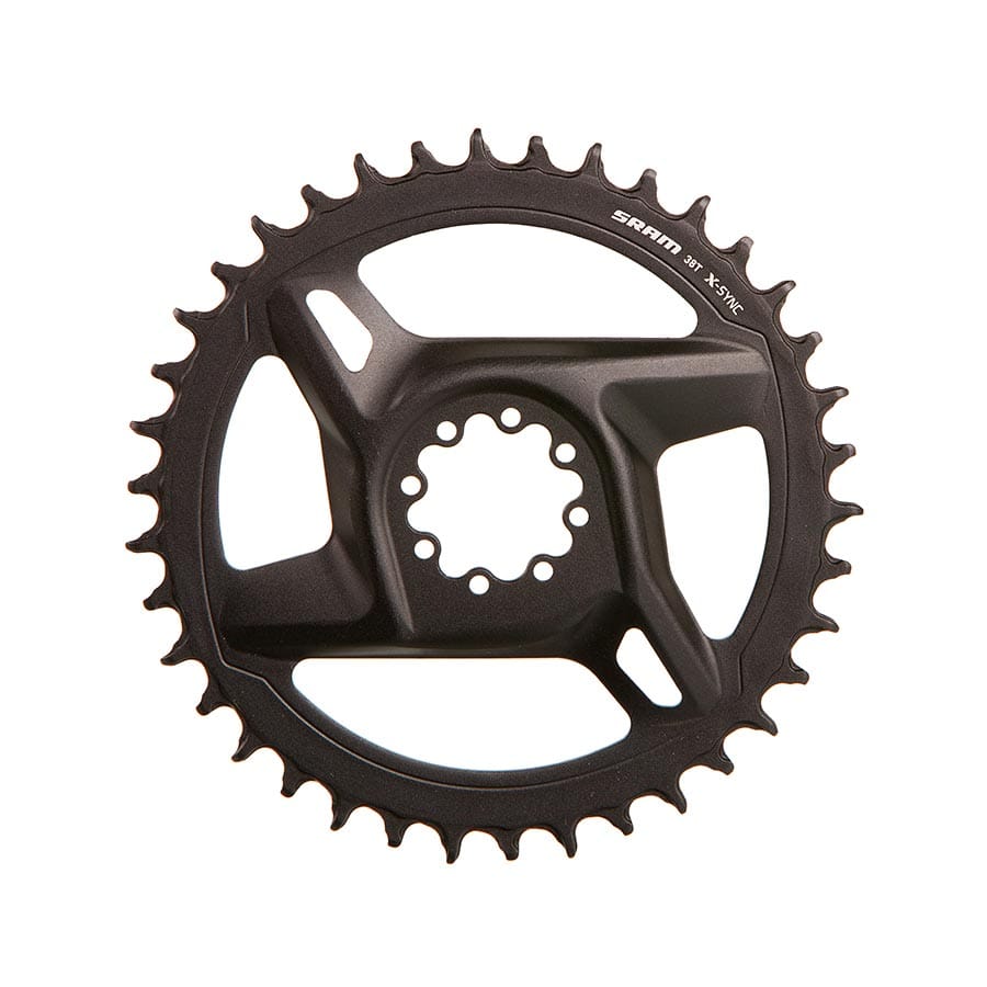 SRAM Rival D1 Direct Mount SRAM, Rival D1 DM, Chainring, Teeth: 38, Speed: 12, BCD: Direct Mount, Aluminum, Black Chainrings