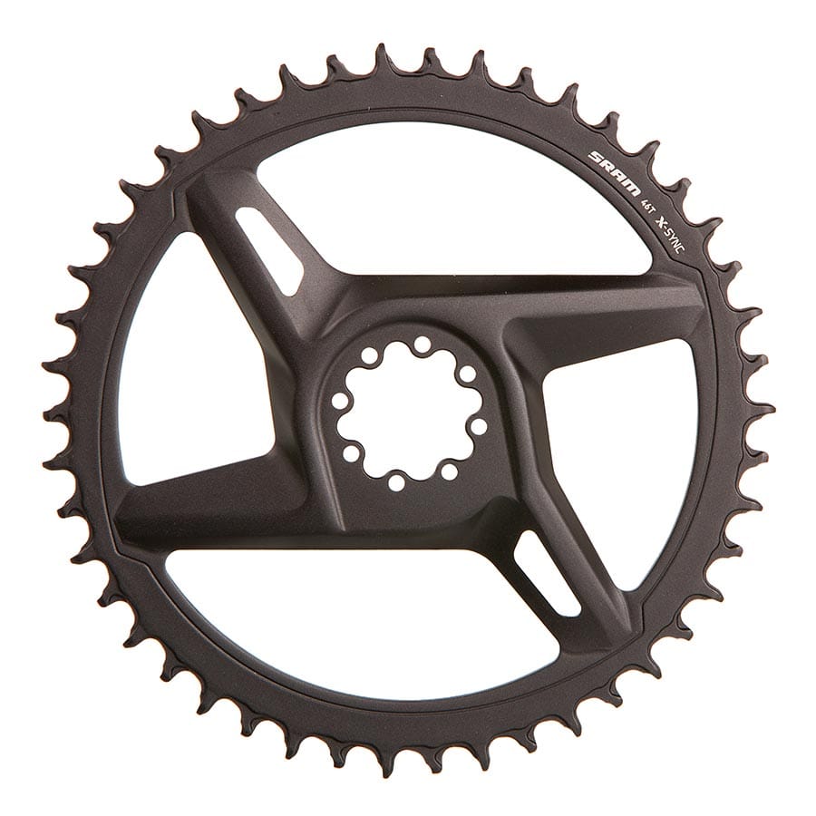 SRAM Rival D1 Direct Mount SRAM, Rival D1 DM, Chainring, Teeth: 46, Speed: 12, BCD: Direct Mount, Aluminum, Black Chainrings