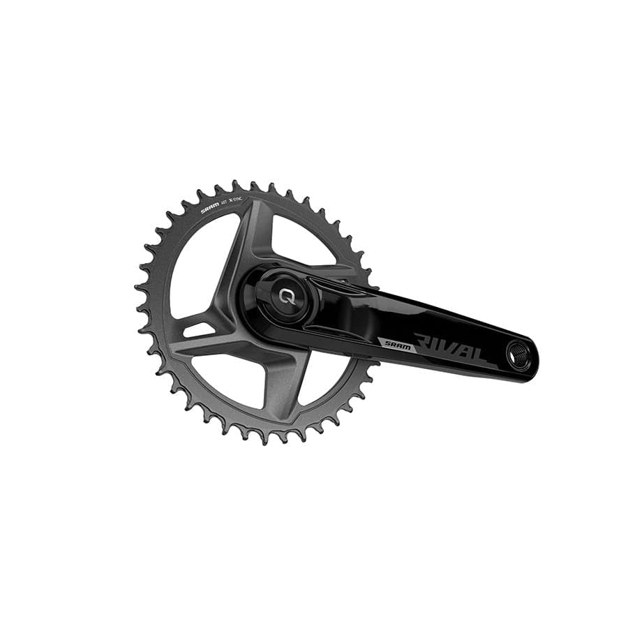 SRAM Rival D1 Quarq Wide 1x SRAM, Rival D1 Quarq Wide 1x, Power Meter Crankset, Speed: 12, Spindle: 28.99mm, 46, DUB, 160mm, Black, Road Disc Power Meter Cranksets