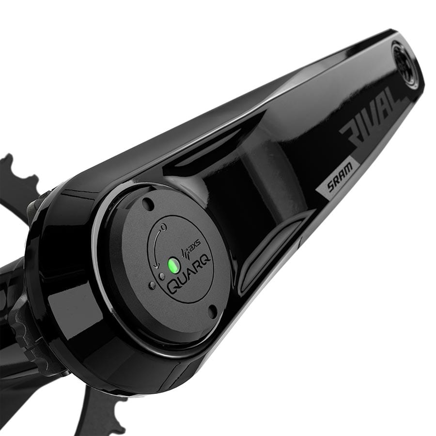 SRAM Rival D1 Quarq Wide 1x SRAM, Rival D1 Quarq Wide 1x, Power Meter Crankset, Speed: 12, Spindle: 28.99mm, 46, DUB, 160mm, Black, Road Disc Power Meter Cranksets