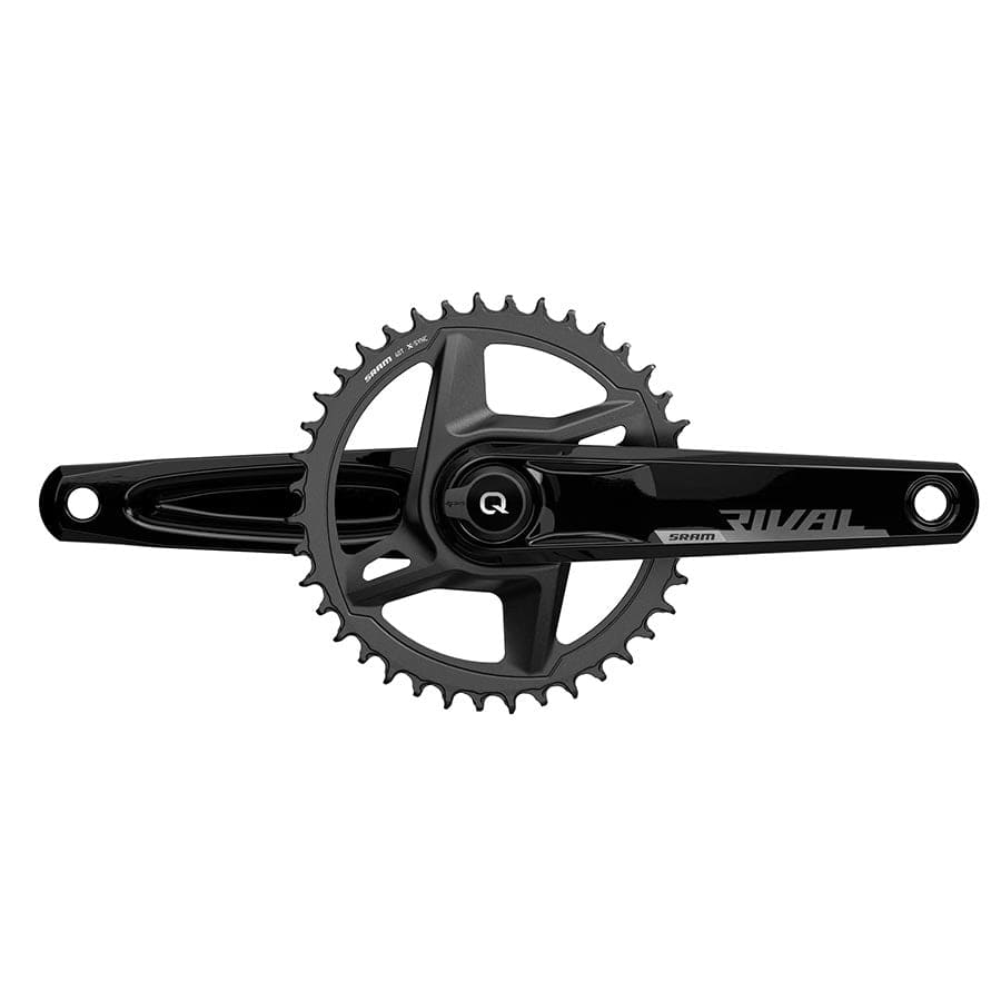 SRAM Rival D1 Quarq Wide 1x SRAM, Rival D1 Quarq Wide 1x, Power Meter Crankset, Speed: 12, Spindle: 28.99mm, 46, DUB, 165mm, Black, Road Disc Power Meter Cranksets