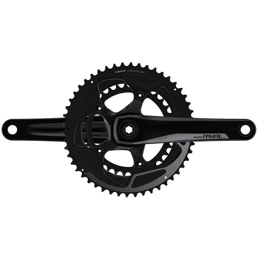 SRAM Rival22 2.5mm, 34/50T, BCD:110mm, GXP, 44.5mm, Black Road / Track Cranksets
