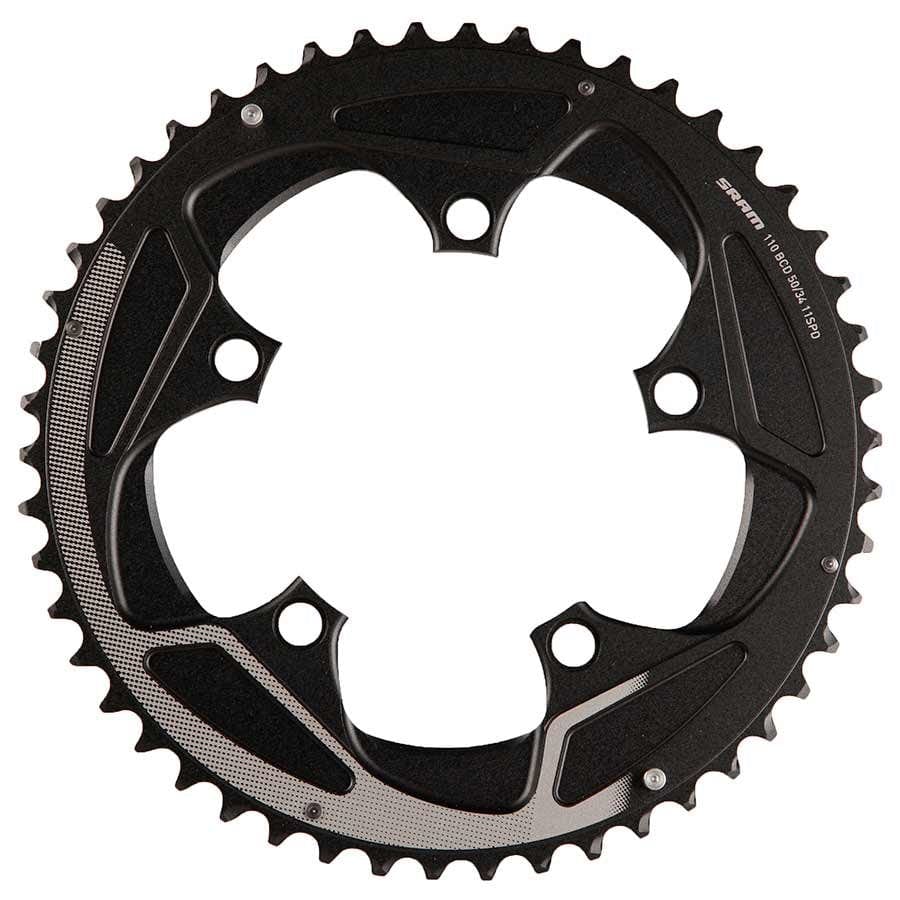 SRAM Rival22 50T 110mm - 11.6218.016.001 SRAM, 50T, 11sp, BCD: 110mm, 5 Bolts, Road X-Glide, Outer Chainring, For 34/50, Aluminum, Silver, 11.6218.016.001 Chainrings