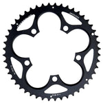 SRAM Road Alloy 50T, 10 sp, BCD 110mm, 5-Bolt, Outer Chainring, For 34/50, Aluminum, Black, 11.6215.197.060 Chainrings