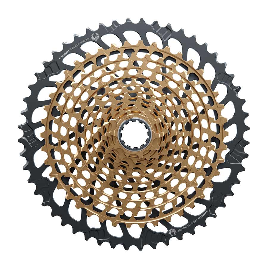 SRAM XG-1299 XX1 Eagle SRAM, XG-1299 XX1 Eagle, Cassette, Speed: 12, 10-52T, Gold Parts - Cassettes
