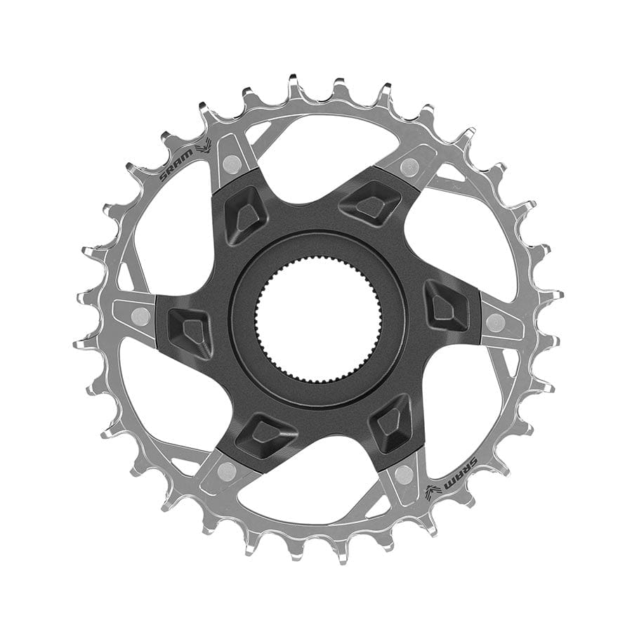 SRAM XX T-Type Fazua 2, Speed: 12, BCD: Direct Mount, Aluminum/Steel, Silver Chainrings