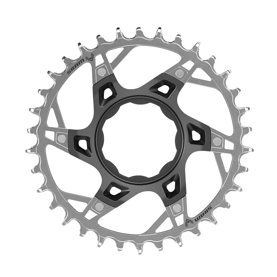 SRAM XX T-Type TQ 4, Speed: 12, BCD: Direct Mount, Aluminum/Steel, Silver Chainrings