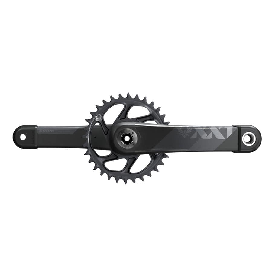 SRAM, XX1 Eagle DUB, Crankset, Speed: 11/12, Spindle: 28.99mm, BCD: Direct Mount, 32, DUB, 170mm, Grey, 55mm 11/12, Spindle: 28.99mm, BCD: Direct Mount, 34, DUB, 170mm, Cannondale AI, Black Parts - Cranksets