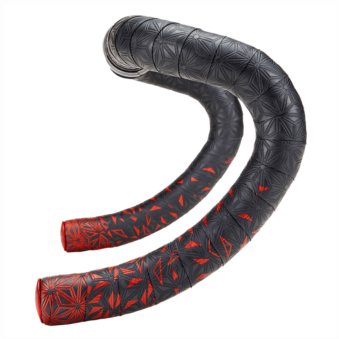 Supacaz Super Sticky Kush Bar Tape Star Fade Red Parts - Handlebar Tape