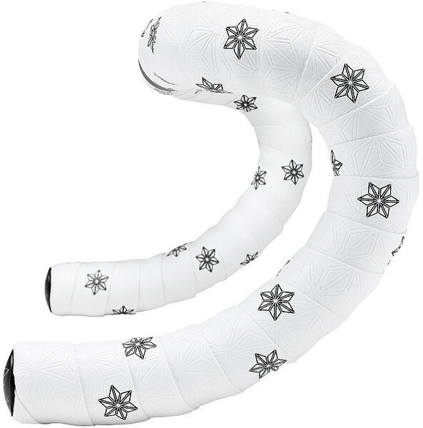 Supacaz Super Sticky Kush Bar Tape White/Black Print/Ano Black Parts - Handlebar Tape