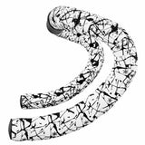 Supacaz Super Sticky Kush Splat Fade Bar Tape White/Black Parts - Handlebar Tape