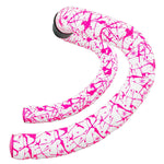 Supacaz Super Sticky Kush Splat Fade Bar Tape White/Neon Pink Parts - Handlebar Tape