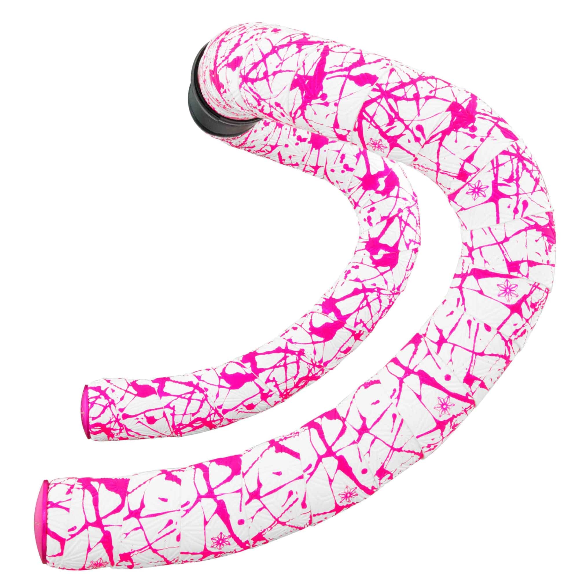 Supacaz Super Sticky Kush Splat Fade Bar Tape White/Neon Pink Parts - Handlebar Tape