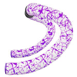 Supacaz Super Sticky Kush Splat Fade Bar Tape White/Neon Purple Parts - Handlebar Tape