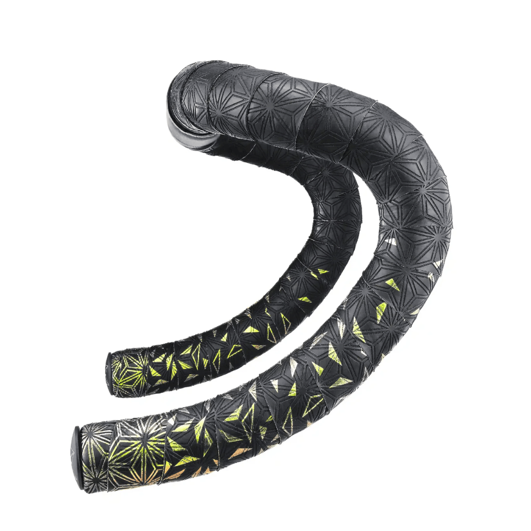 Supacaz Super Sticky Kush Star Fade Bar Tape Green Emerald Refractor Parts - Handlebar Tape