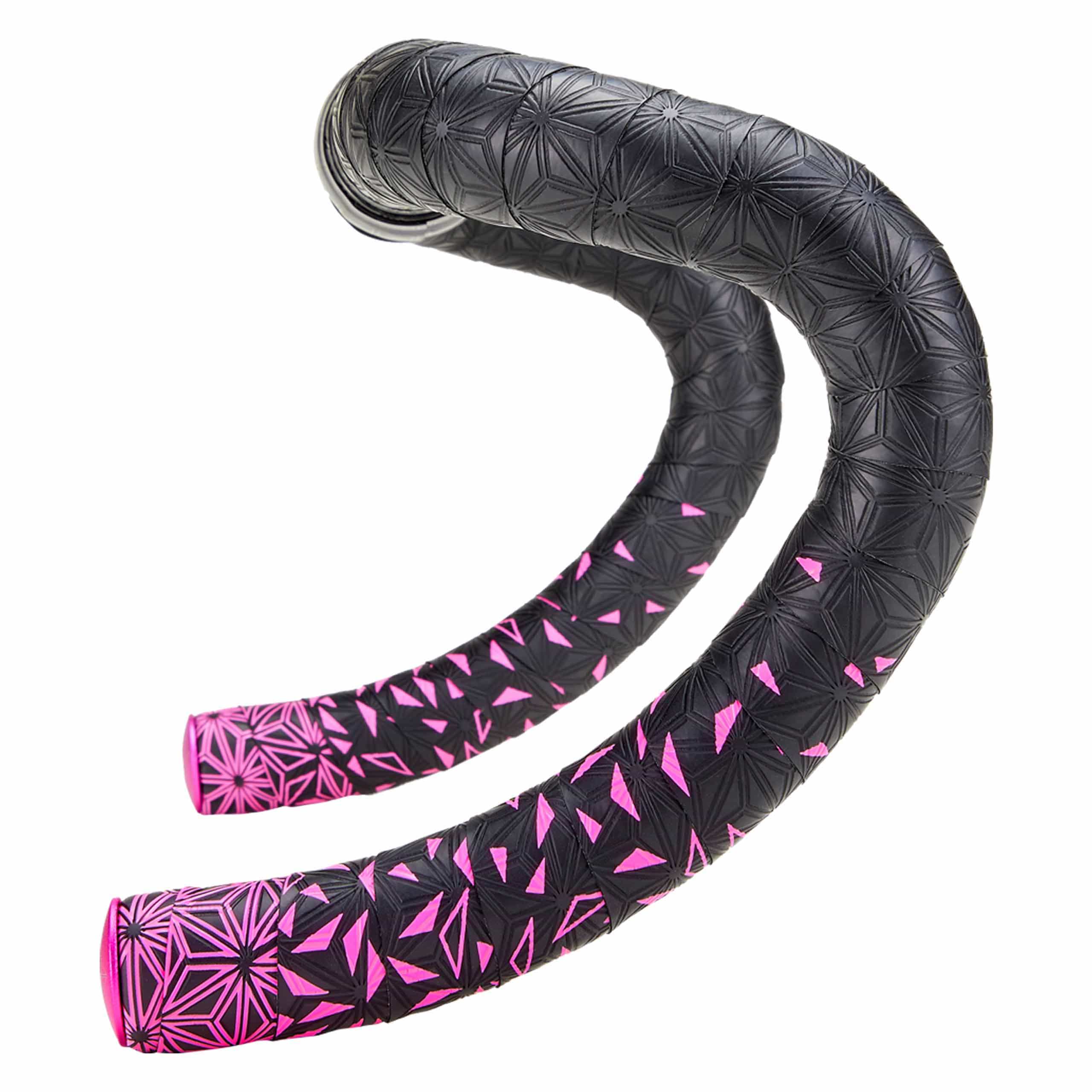 Supacaz Super Sticky Kush Star Fade Bar Tape Neon Pink Parts - Handlebar Tape