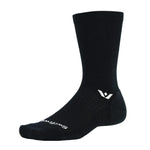 Swiftwick PURSUIT Seven Black / Large Apparel - Clothing - Socks