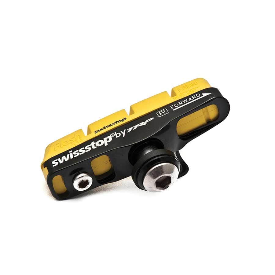 SwissStop FLASH Pro Black Prince w/ Carrier PAIR SwissStop, Full FlashPro, Brake pads for carbon rims, Shimano, Yellow King, Pair Parts - Brake Pads - Rim