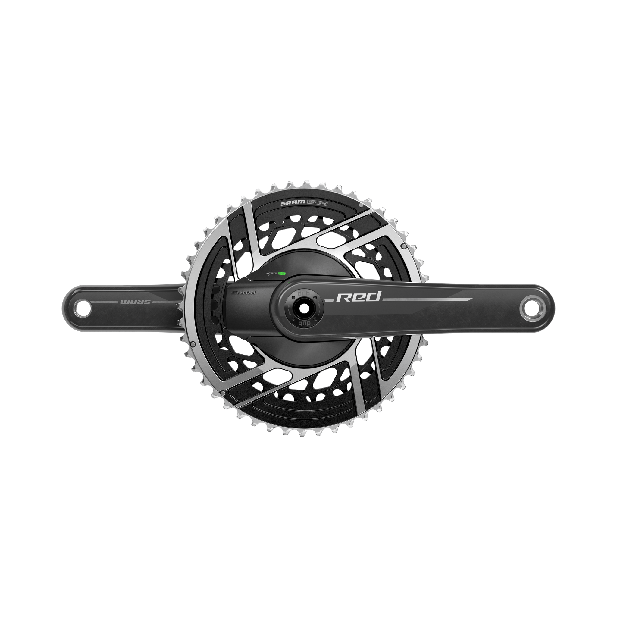 Take-Off SRAM RED E1 Power 2x Crankset 165mm 48/35t Parts - Cranksets