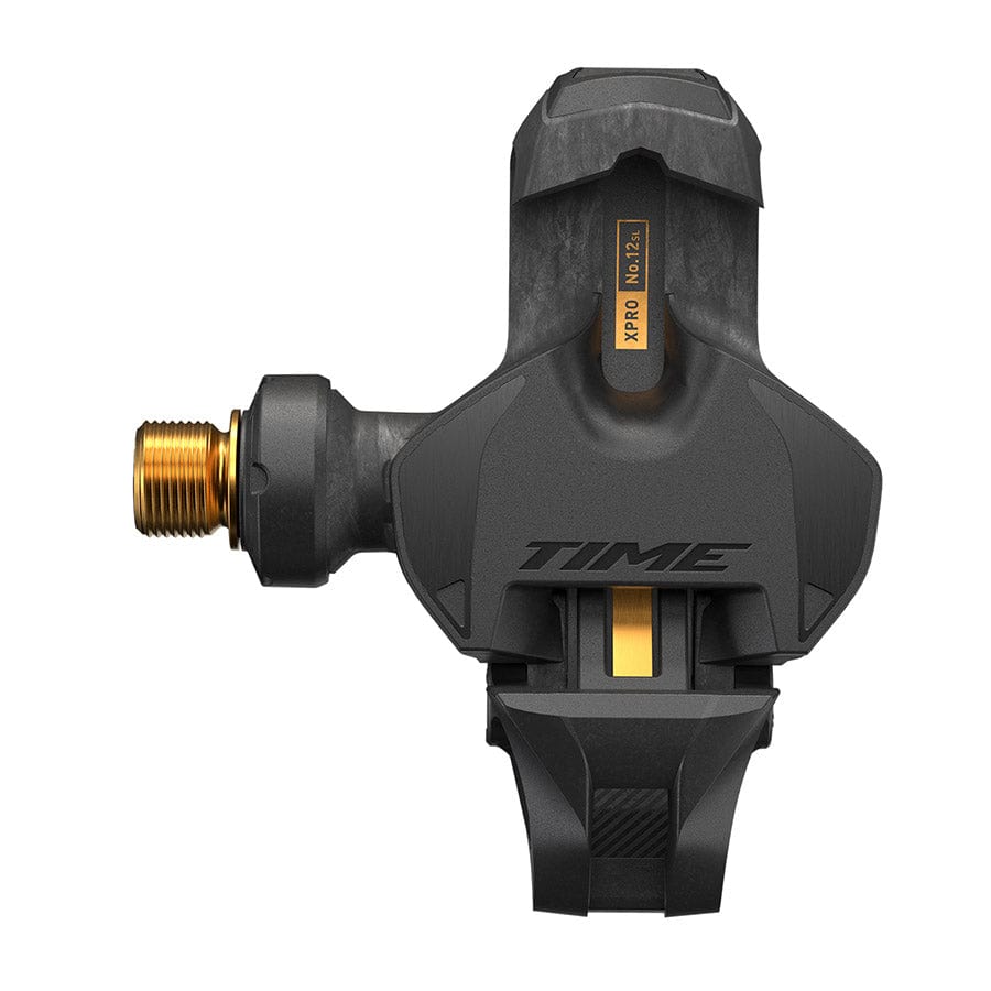 TIME XPRO 12SL C1 51mm, Pedals, Body: Carbon, Spindle: Titanium, 9/16'', Carbon Gold, Pair Clipless Road Pedals
