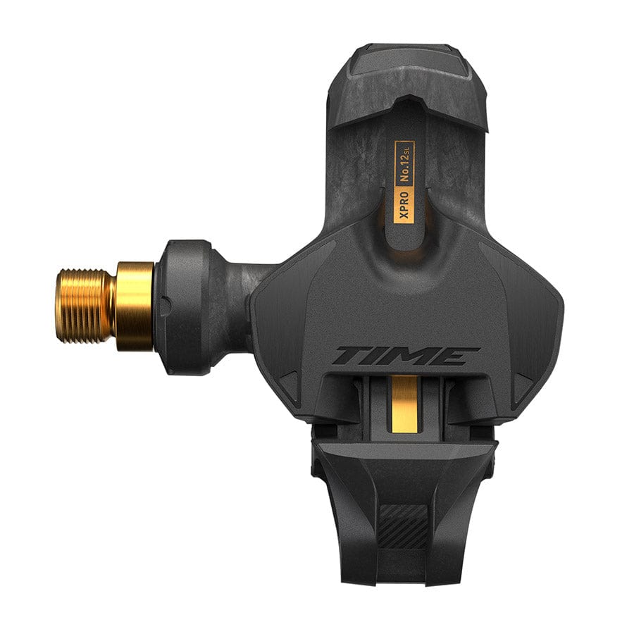 TIME XPRO 12SL C1 57mm, Pedals, Body: Carbon, Spindle: Titanium, 9/16'', Carbon Gold, Pair Clipless Road Pedals
