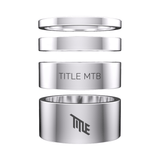 Title Alloy Headset Spacer Kit Chrome Parts - Headset Spacers
