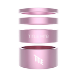 Title Alloy Headset Spacer Kit Pink Parts - Headset Spacers