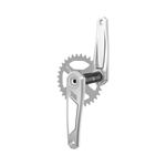 Title CR1 Crankset 160mm Length / 136mm Spindle / Chrome Parts - Cranksets