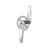 Title CR1 Crankset 160mm Length / 136mm Spindle / Chrome Parts - Cranksets