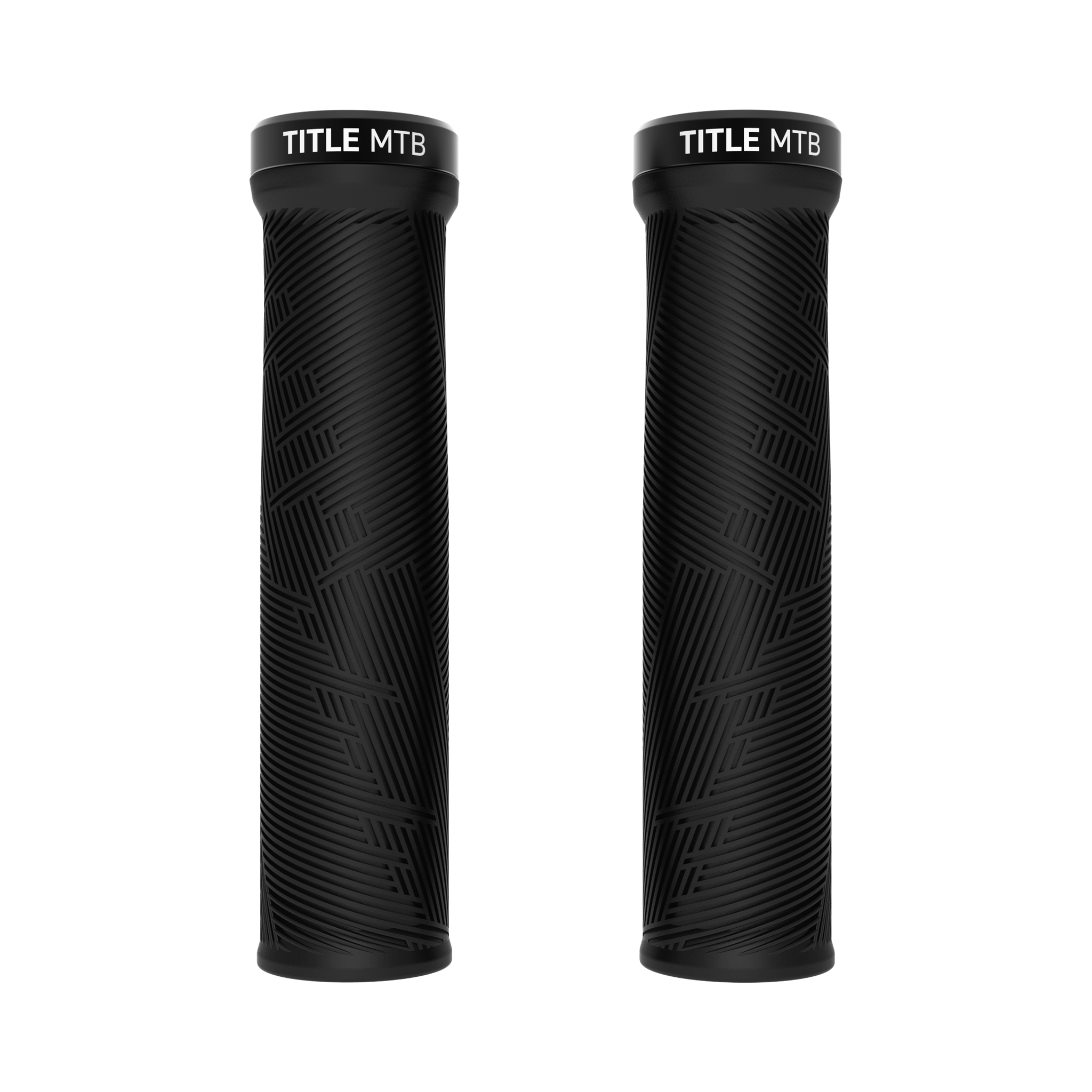 Title FORM Lock-On Grips Black / Regular Parts - Handlebar Grips