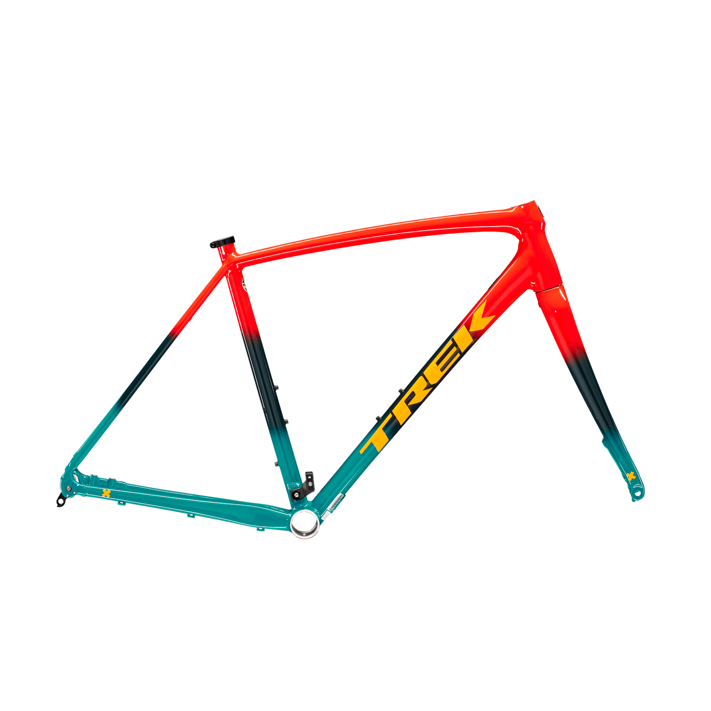 Trek Crockett Disc Frameset Radioactive Red to Navy to Teal Fade / 47 Bikes - Frames - Gravel