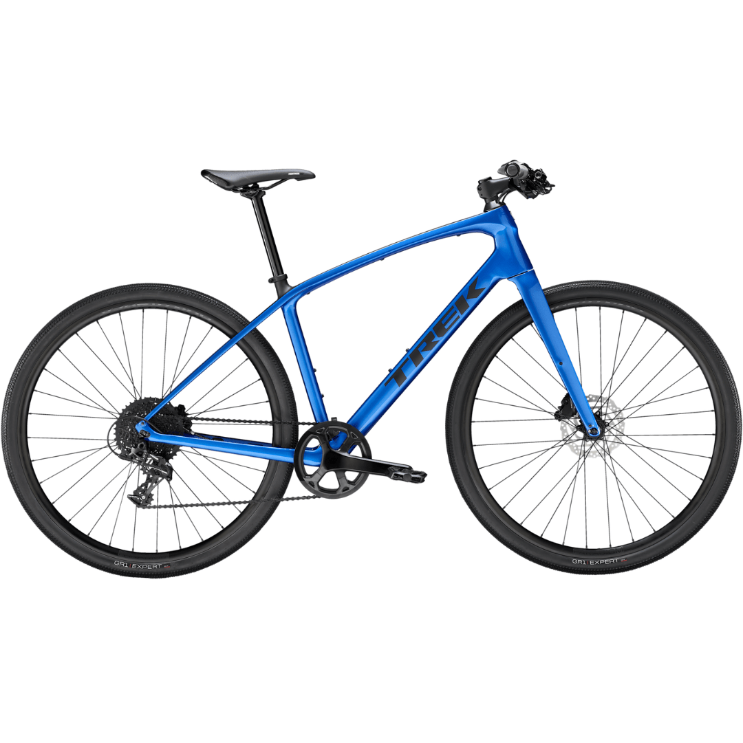 Trek FX Sport 5 Gloss Alpine Blue/Matte Deep Smoke / S Bikes - Road