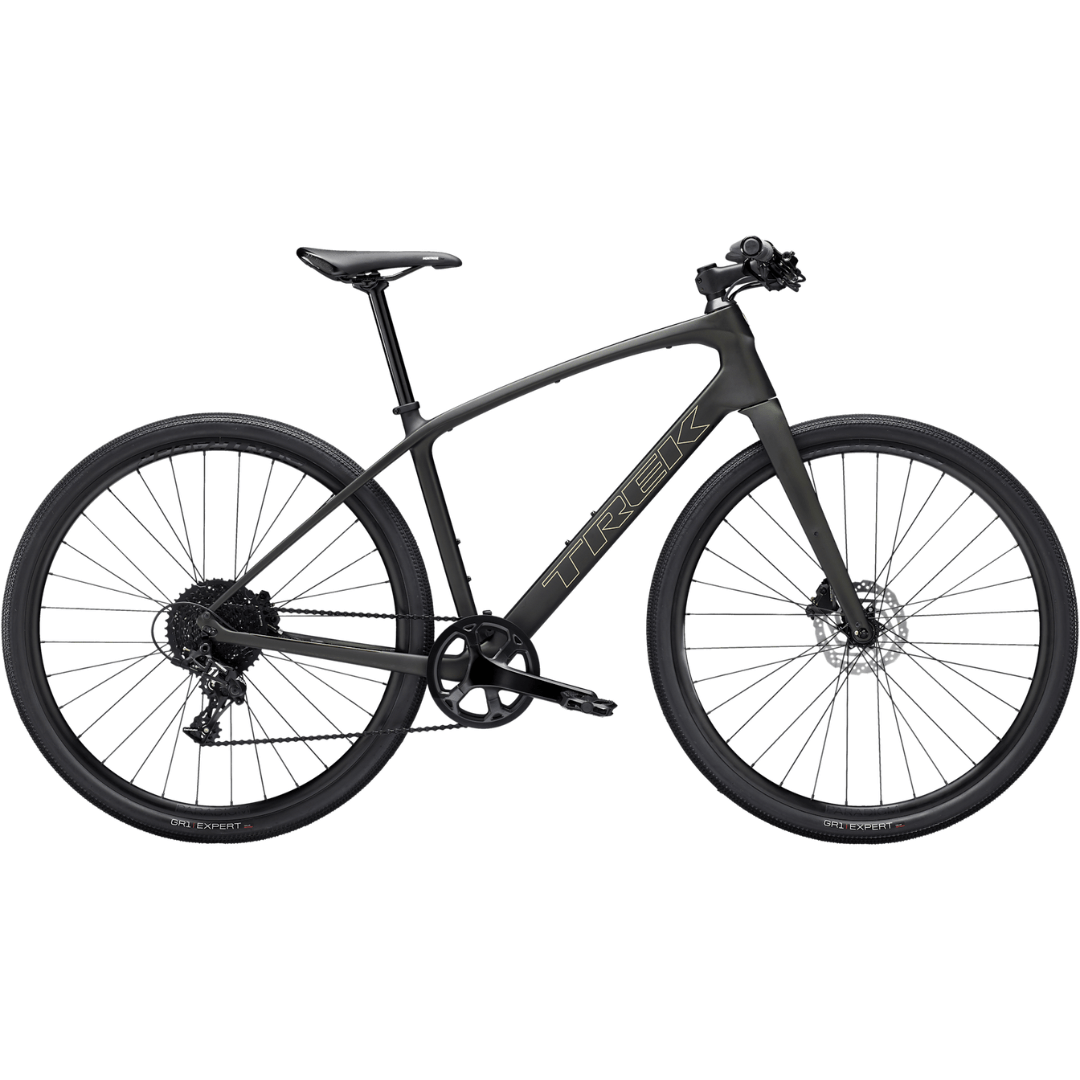 Trek FX Sport 5 Matte Black Olive/Deep Smoke / S Bikes - Road