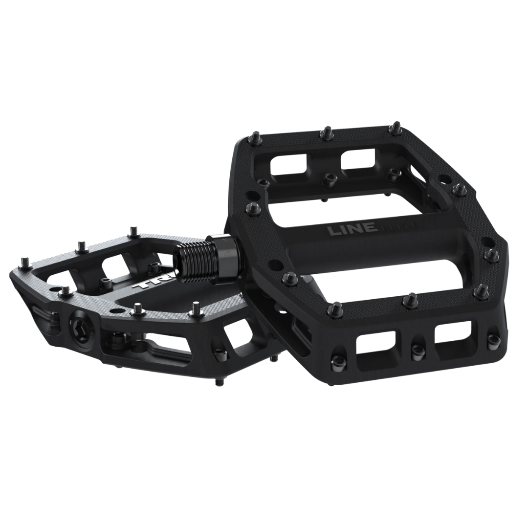 Trek Line Elite Flat Pedal Set Black Parts - Pedals - Mountain - Flats